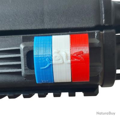 Clips Couvre-Rail Picatinny infidèle FRANCE Bleu Blanc Rouge