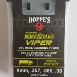 Cordon de nettoyage Hoppe's BoreSnake Viper Den pour armes de poing calibre .380 ACP , 9 × 19 mm
