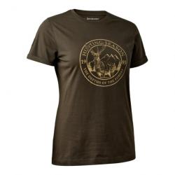 T-shirt Lady Ella marron Deerhunter