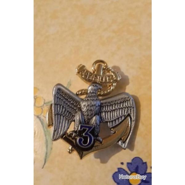 Broche No Pin's Militaire Aigle 3 Iem Rgiment D'infanterie De Marine Bazeilles Rf T17