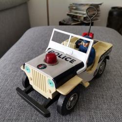 Jeep Police Patrol Nomura Made in Japan jouet en tôle