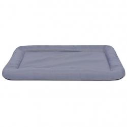 Matelas lit panier pour chiens animaux de compagnie taille XL 84 x 52 cm gris 02_0001608