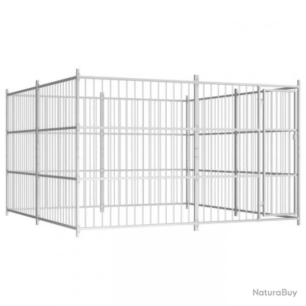 Chenil extrieur cage enclos parc animaux chien d'extrieur pour chiens 300 x 300 x 185 cm 02_00003