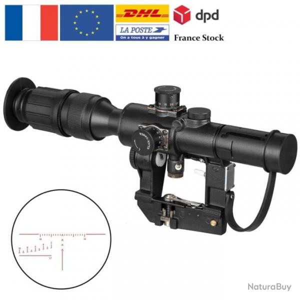 Tactique Svd Dragonunov 4X26 Lunette Visee Fusil Chasse Point Rouge Chasse Optique Laser