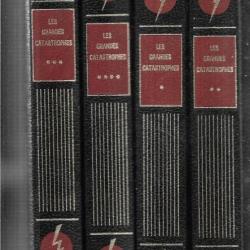 les grandes catastrophes en 4 volumes  de charles albert tixier ,