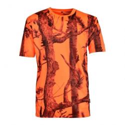 TEE SHIRT ENFANT GHOSTCAMO ORANGE - TAILLE 8 ANS - PERCUSSION