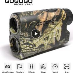 Gogogo - télémètre Laser monoculaire SPECIAL CHASSE Vpro 1000m 6X