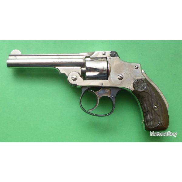 Revolver Smith & Wesson cal. 32 SW court  - safety hammerless second modle - canon 3,5 pouces