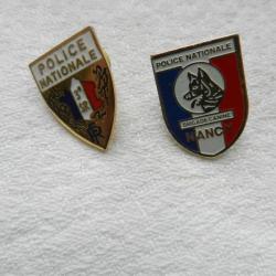 2 insignes pin's - Police Nationale de Nancy