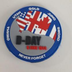 PATCH PVC 3D "D-DAY NEVER FORGET"