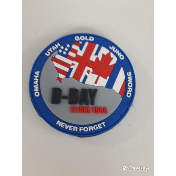 PATCH PVC 3D "D-DAY NEVER FORGET"