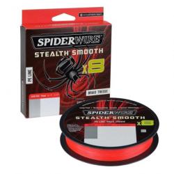 DP-24 ! Tresse SpiderWire Stealth® Smooth8 x8 PE Braid - Rouge 150 m / 6/100 - 150 m / 6/100