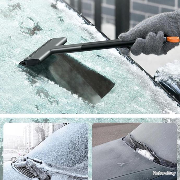 Brosse de nettoyage de voiture, grattoir à glace, pelle à neige
