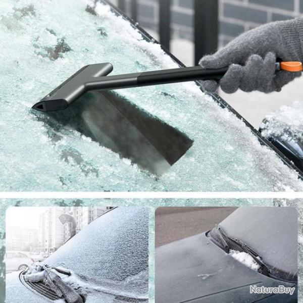 Grattoir  glace voiture brise-glace pare-brise nettoyage rapide brosse en verre dneigeur outil TPU