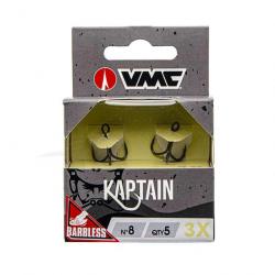 VMC 7557B Kaptain 3X Barbless 8