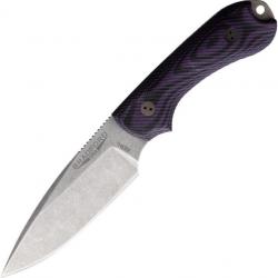 Couteau Bradford Guardian 3 Lame Acier AEB-L Manche Purple/Black G10 Etui Cuir USA BRAD3FE119A