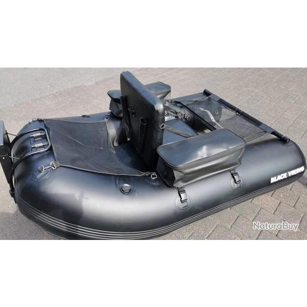 FLOAT TUBE BLACK VIKING 180 CM (PVC 1.2mm)Support moteur inclus