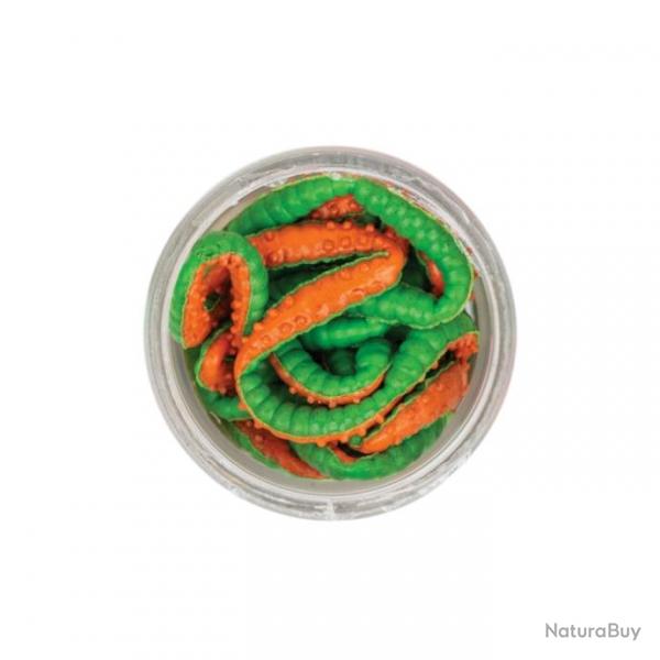 Leurre souple Berkley PowerBait Power Honey Worm - 2.5 cm - Vert orange / Neutre