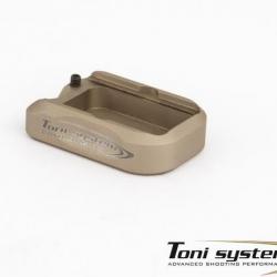 Contrepoids en aluminium pour Glock 19 - Sable - TONI SYSTEM