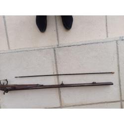 Fusil chasse 19eme St Étienne Jim Lestra dans son jus mais très bon état,complet,crosse sanglier