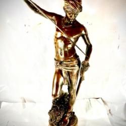 Anthonin Mercié David Vainqueur de Goliath Sculpture en bronze