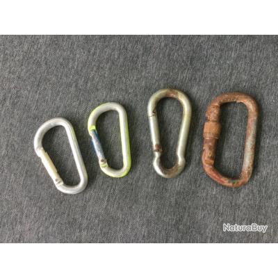 Lot De 4 Mousquetons à Visser M10 En Acier Inoxydable - Charge Max 1000 Kg