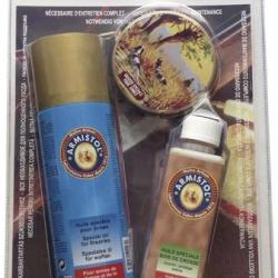 Huile Armistol aérosol lubrifiant 200ML huile crosse 120ML armoline 50ML blister de 3