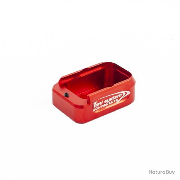 Pad +2 coups pour Glock 21 (pour bas de poigne) - Rouge - TONI SYSTEM