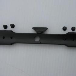 Embase Dentler Basis simple pour Rail Picatinny +2 adaptateurs, avec colliers 30 mm