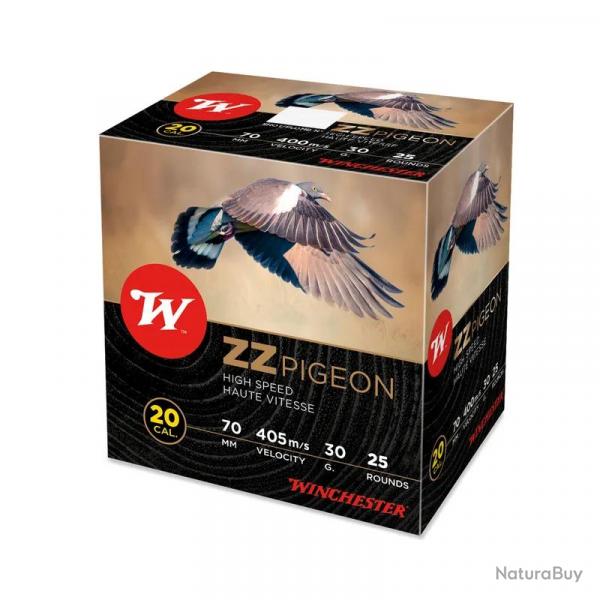 Cartouche Winchester ZZ Pigeon Electrocible Calibre 20 70 Numro