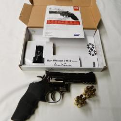 Revolver Airsoft DAN WESSON 715 Replica 357 Magnum Cal 4,5 mm CO2 BB Etat neuf. NR