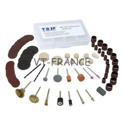 Ensemble d Accessoires pour Mini Perceuse Dremel, Modele: 65pc