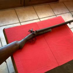 Fusil à broches, calibre 16 avec gravures scènes de chasse, pas de prix de réserve