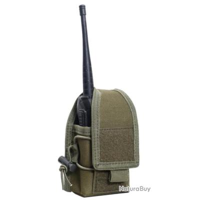 EJlife Housse De Protection Pour Talkie-walkie Étui En Cuir PU Rigide Avec Clip Arrière