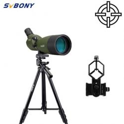 LONGUE VUE 25-75x70 + GRAND TREPIED + SUPPORT TELEPHONE | IDEAL OBSERVATION TIR 200M CHASSE