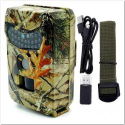 Caméra de Chasse Infrarouge Vision Nocturne Animaux 12MP étanche Camouflage