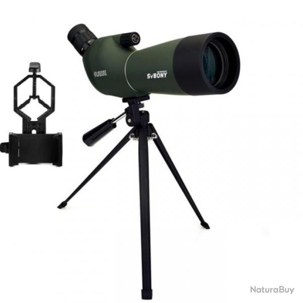 LONGUE VUE 20-60x60 + TREPIED + SUPPORT TELEPHONE - COLISSIMO 48H - OBSERVATION TIR 200M CHASSE