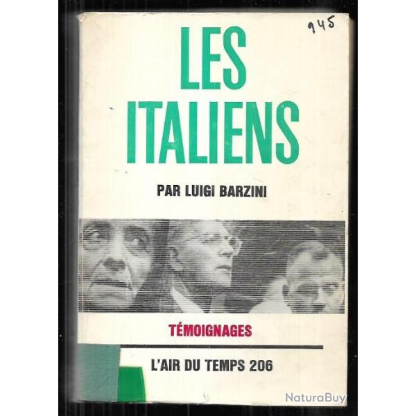 Les italiens. luigi barzini