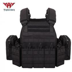 Gilet militaire de combat, porte-plaque BALISTIQUE, coloris NOIR......LIVRAISON OFFERTE