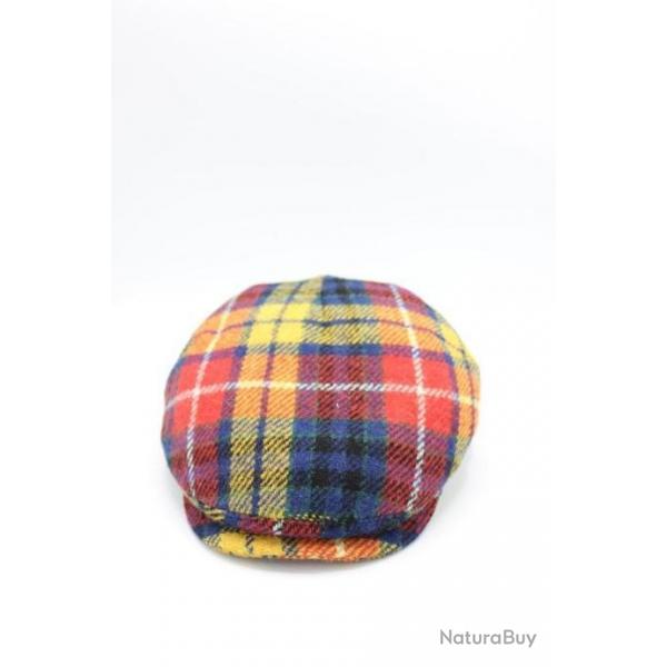 Casquette plate d'hiver, Harris tweed, hiver, sortie, chasse, laine, randonner I-(08)