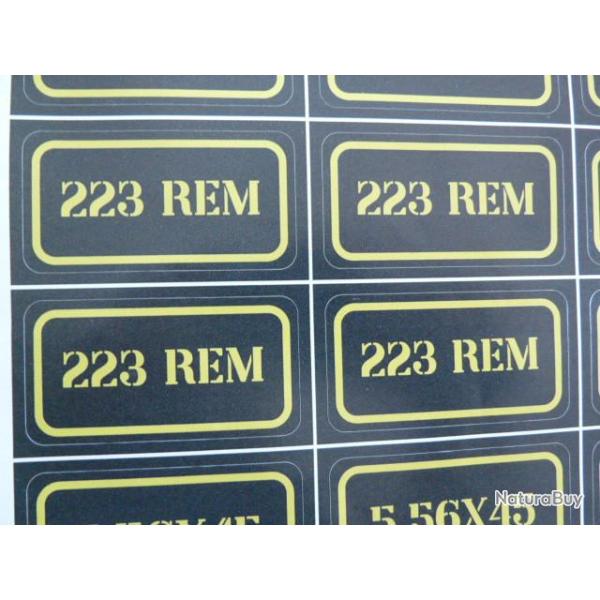 Stickers caisse  munition #223 Rem