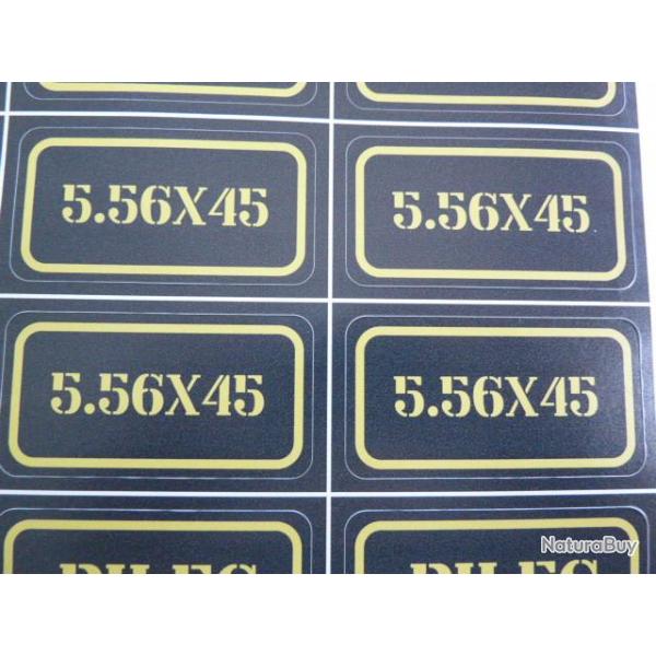 Stickers caisse  munition # 5.56x45