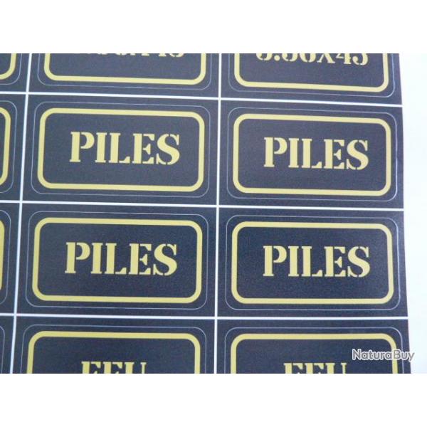 Stickers caisse  munition # piles