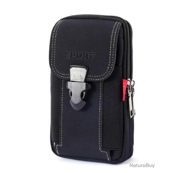 Sacoche de ceinture sport, Portefeuille, porte carte .......LIVRAISON OFFERTE .....COLORIS NOIR