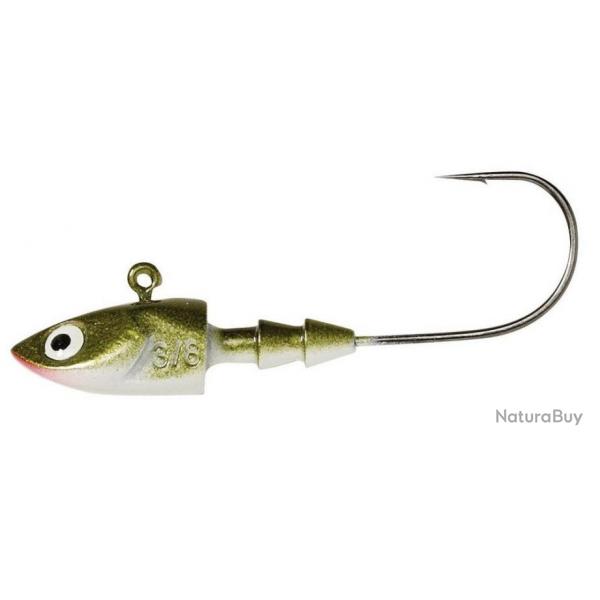 TETE PLOMBEE DEEP JIG OLIVE PEARL 17.5gr