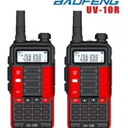 BAOFENG UV-10R 10W double bande VHF UHF talkies-walkies longue portée FM Radio bidirectionnelle x2