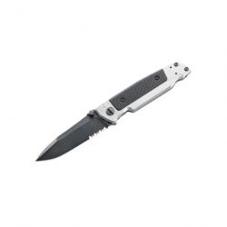 Couteau pliant Walther Q5 steel frame - black serrated