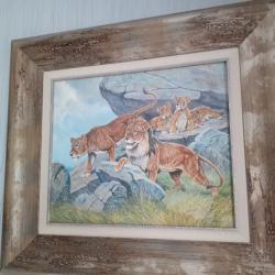 Les lions dans le d&eacute;sert