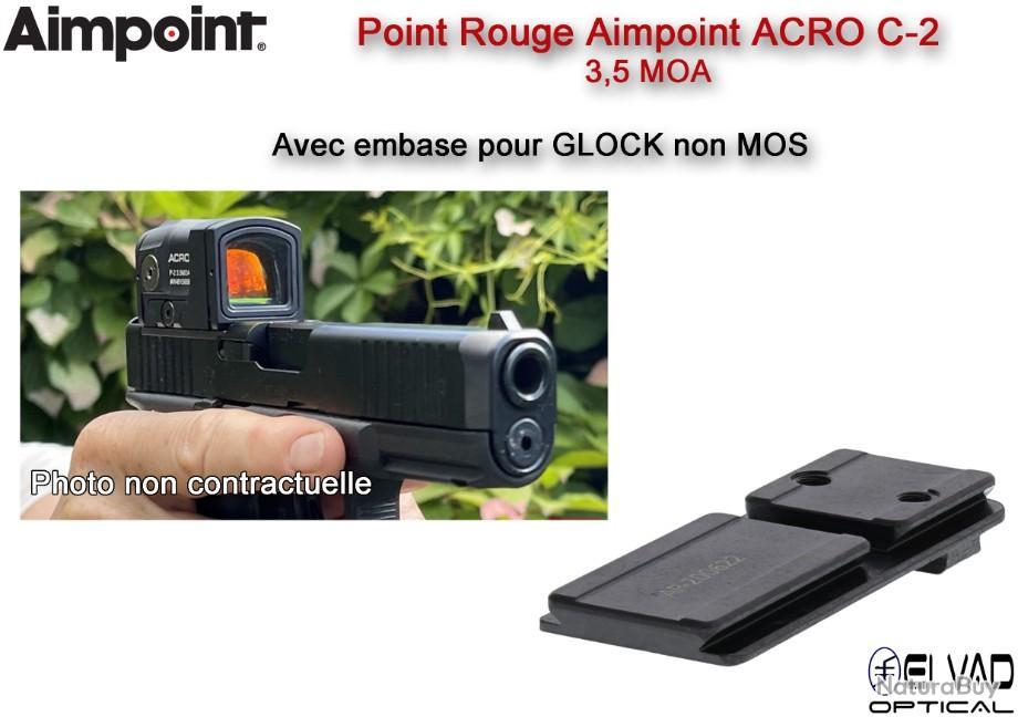 Point Rouge AIMPOINT ACRO C2 3,5 MOA pour GLOCK Standard Points rouges de tir et tactique