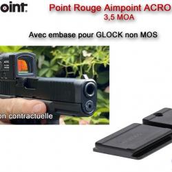 Point Rouge AIMPOINT ACRO C-2 - 3,5 MOA - pour GLOCK Standard